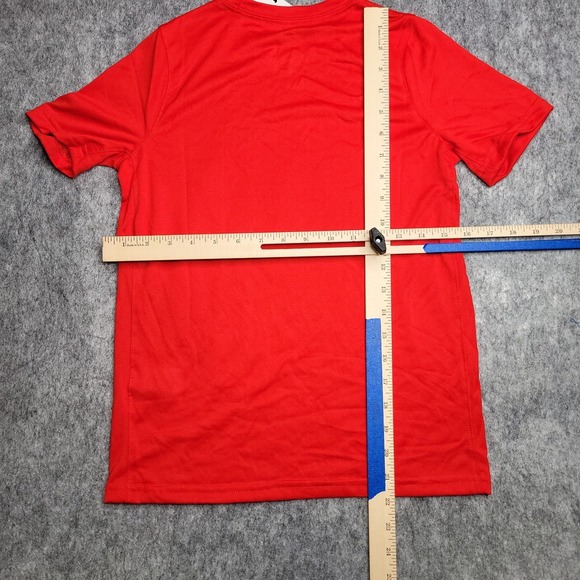Nike The Tee Shirt Size Medium Boys Kids Youth M Red Dri-Fit Logo Short Sleeve - Picture 7 of 9